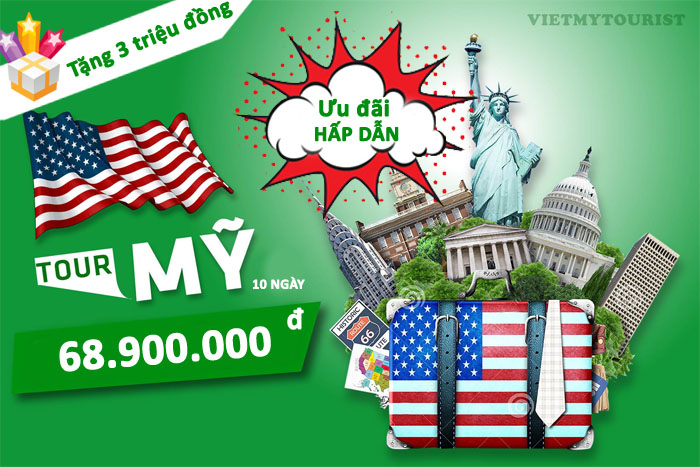 Vietmytourist tặng ngay 3 triệu đồng cho khách đăng ký tour Mỹ Tết 2018